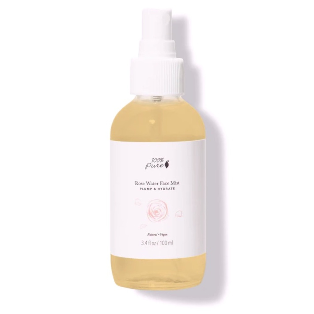 100% Pure NIB Rose Water Face Mist 3.4 fl oz/ 100 mL